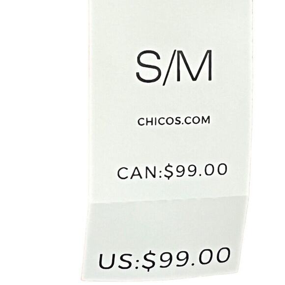 Chicos Womens 100% Linen Geo Blocks Poncho Colorful Oversized Top NWT sz S / M - Picture 15 of 16